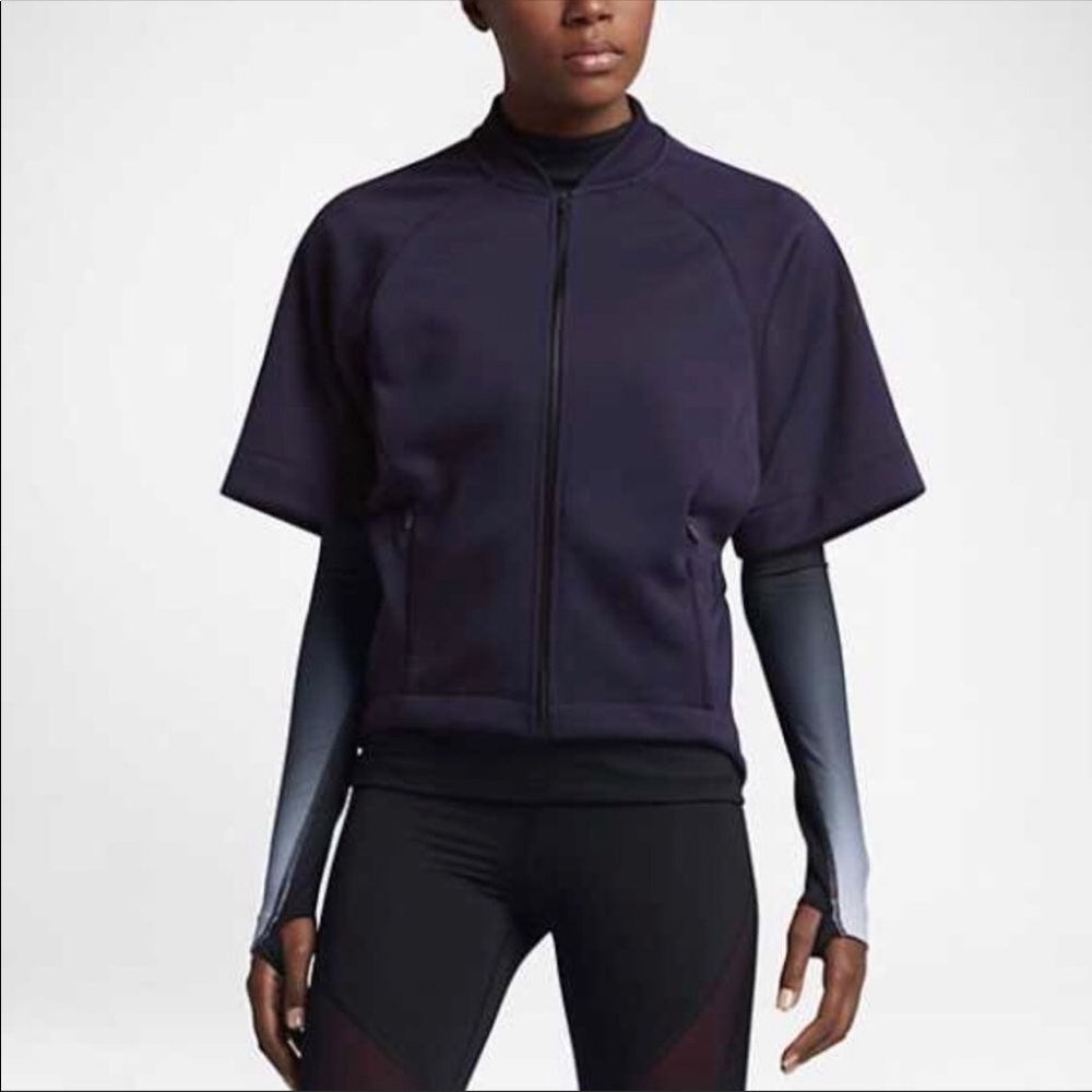 NWT Nike Dri-Fit Therma Sphere purple zip up
